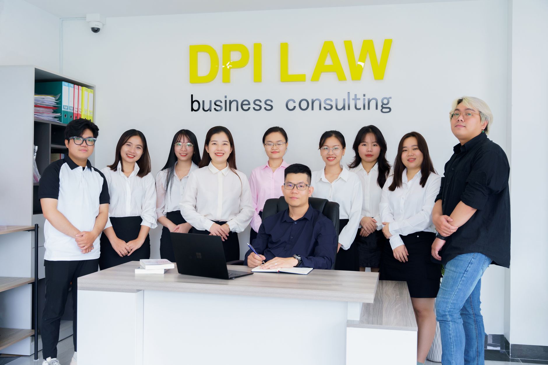 A diverse group of professionals in a business consulting office setting. — No Shark Fin Soup for you personally: Recent Chan